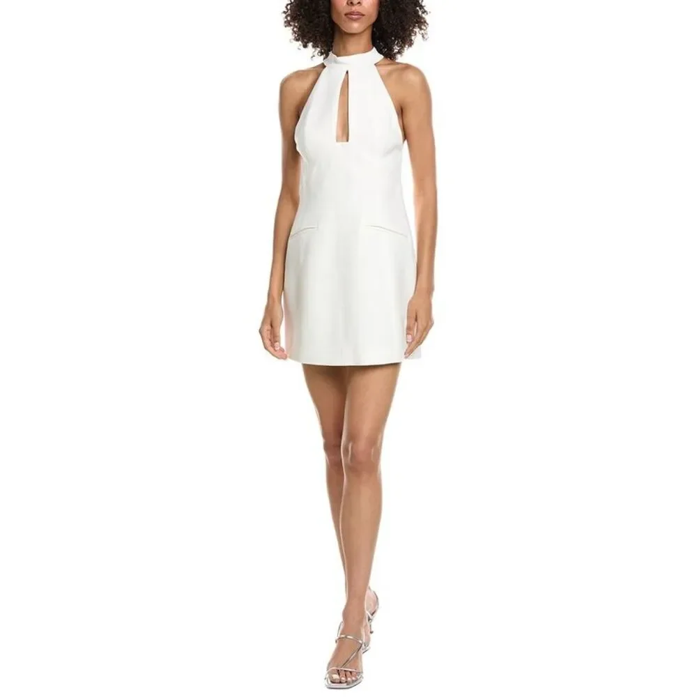 alc white mini dress A.L.C. Sophia Satin Halter in Off White, Size 8 Fully lined A.L.C. Elsie Dress | Shopbop
